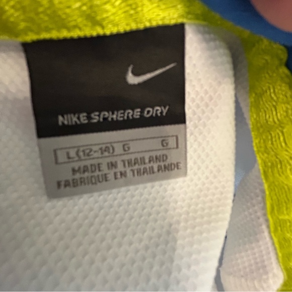 Nike golf sphere dry white blue yellow performance tank top Size L - Picture 7 of 8